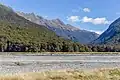 The Makarora River at Courtneys Flat