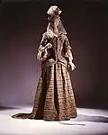 Late 17th century, wool and metallic thread