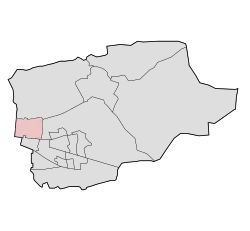 Map of Ede with Ederveen highlighted