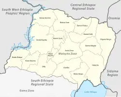 Gununo is located in Wolayita Zone