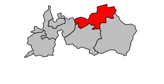 Location of the canton in the arrondissement of Sarreguemines