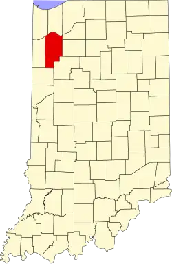 Location in the state of Indiana