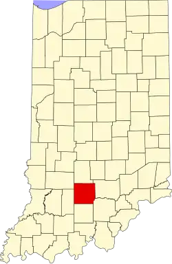 Location in the state of Indiana
