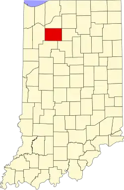 Location in the state of Indiana