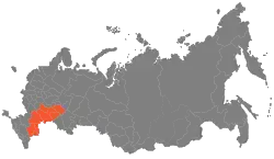 Map of Volga Economic Region