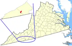 State map highlighting Galax