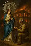 The apparition of "Maria-San" to Japanese Soldier
