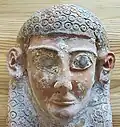Egyptian style Female mask found in a tomb, known as Protomé Necropolis of Carthage, late 6th - 5th century BCE.