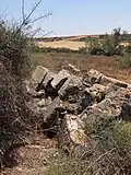 View of what remains of tower