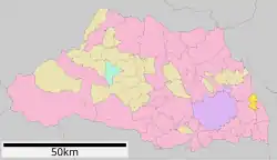 Location of Matsubushi in Saitama Prefecture