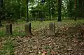 Four headstones