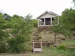 Original cobblestone house in Medicine Park
