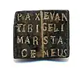 Front of medieval bronze book