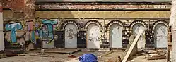 Turkish baths decorated wall