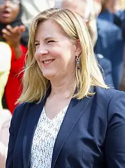 Woman in a suit
