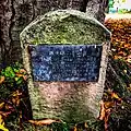 Memorial to Captain Wilfred Thornton on Stapleton village green.