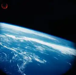 Photo taken by 70&nbsp;mm Earth-Sky Camera mounted on the spacecraft