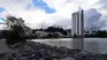 In Meri-Kivenlahti Rantaraitti goes on concrete slabs and occasionally makes 90-degree turns.
