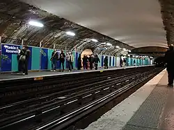 Line 1 platforms during automation programme in March 2008.