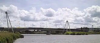 The Concorde Bridge linking Tomblaine with Nancy
