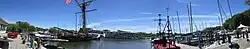 Dockside panorama view in 2016