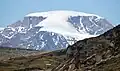 Midnight Sun Peak, upper reaches