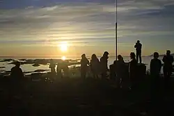 Midnight sun view from the Nordlystoppen