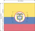 Construction sheet of the war flag