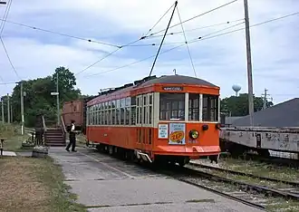 Ex-Milwaukee streetcar 846 operating on the East Troy line in 2006