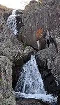 Mina Sauk Falls, the highest waterfall in Missouri.