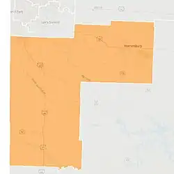 Map of the district