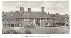 The garden front