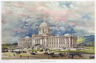 Image 107Competition design for the Montana State Capitol by George R. Mann 1896 (from Portal:Architecture/Civic building images)