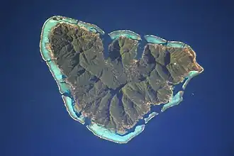 Moʻorea, the island on which Papetō'ai is located