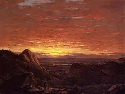 Frederic Edwin Church, Morning, Looking East over the Hudson Valley from Catskill Mountains, 1848