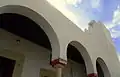 Arches and minaret.