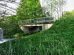 A bridge over the stream running through the village