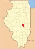 Moultrie County at the time of its creation in 1843