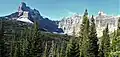Mount Wilbur (left), Iceberg Peak, B-7 Pillar (right)