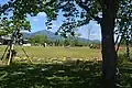 Mount Ōyama, northward in Kana Garden, Hiratsuka, Japan