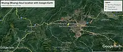 Muong (Muang) Soui location on Google Earth Muong Soui was a small town located in Xiengkhouang province, Laos.