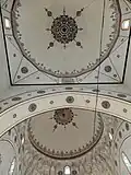 Interior of the two main domes of the mosque