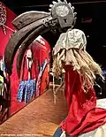 African dancer's mask and costume