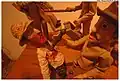 Mamulengo puppets performing crimes.