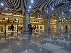 Check-in area