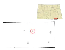 Location of Fullerton, North Dakota