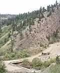 Northeast toe, lowest point