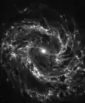 NGC 3507 imaged in mid infrared by the James Webb Space Telescope