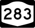 New York State Route 283 marker