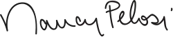 Cursive signature in ink